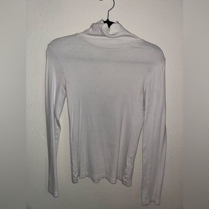 White Cotton Turtle Neck